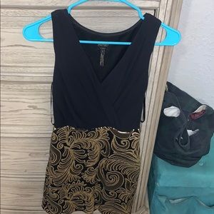 Black & Gold Sequin Dress